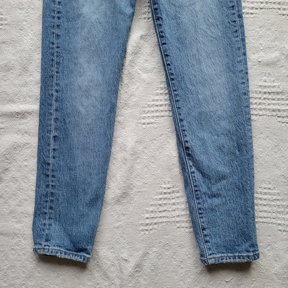 Levi's Wedgie High Waisted Button Fly Casual Denim Jean - Light-Medium Wash - Picture 6 of 11